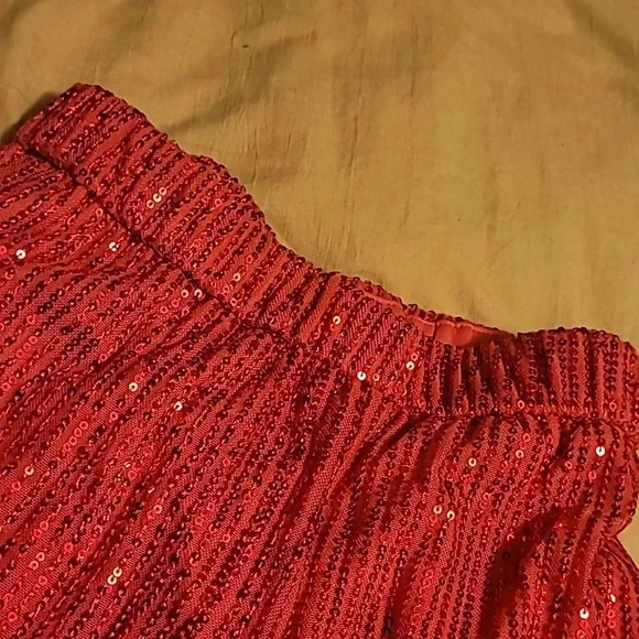 Pink sequin pants - Picture 2 of 2